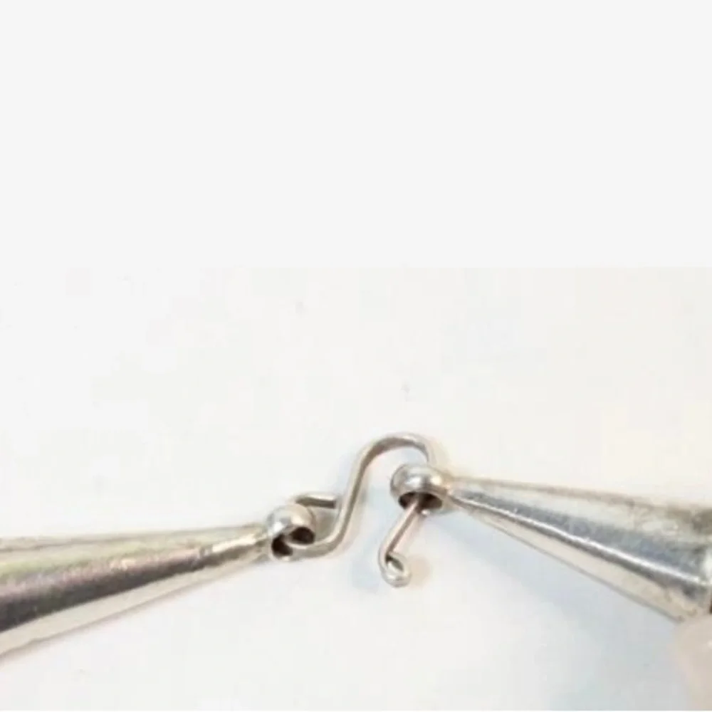 Amethyst and Quartz Necklace W SS Bow - Picture 3 of 3